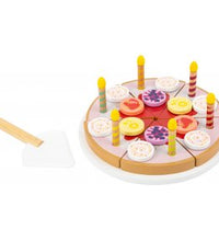 Cuttable Birthday Cake with Candles