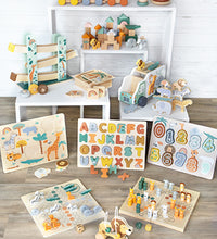 small foot Balance and building blocks - Montesorri Principle, Safari