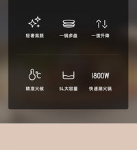 蓝宝轻奢多功能升降电火锅