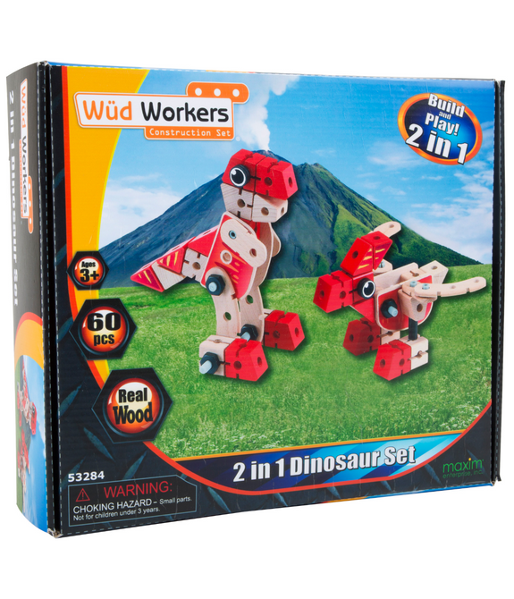 2 i 1 dinosaur sæt 